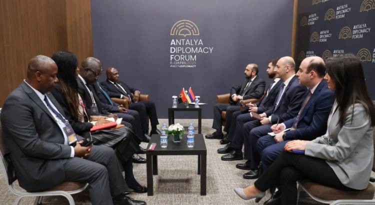 Արարատ Միրզոյանը հանդիպում է ունեցել Անգոլայի Հանրապետության ԱԳ նախարարի հետ